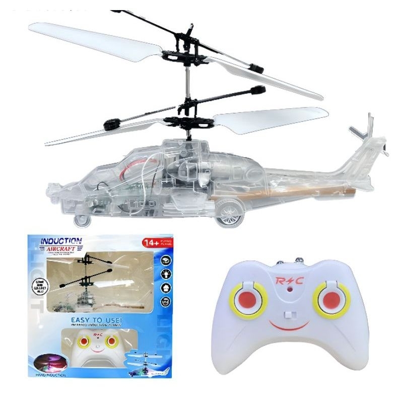 Mainan Anak Helikopter RC Sensor Tangan Pesawat Terbang Remote Control