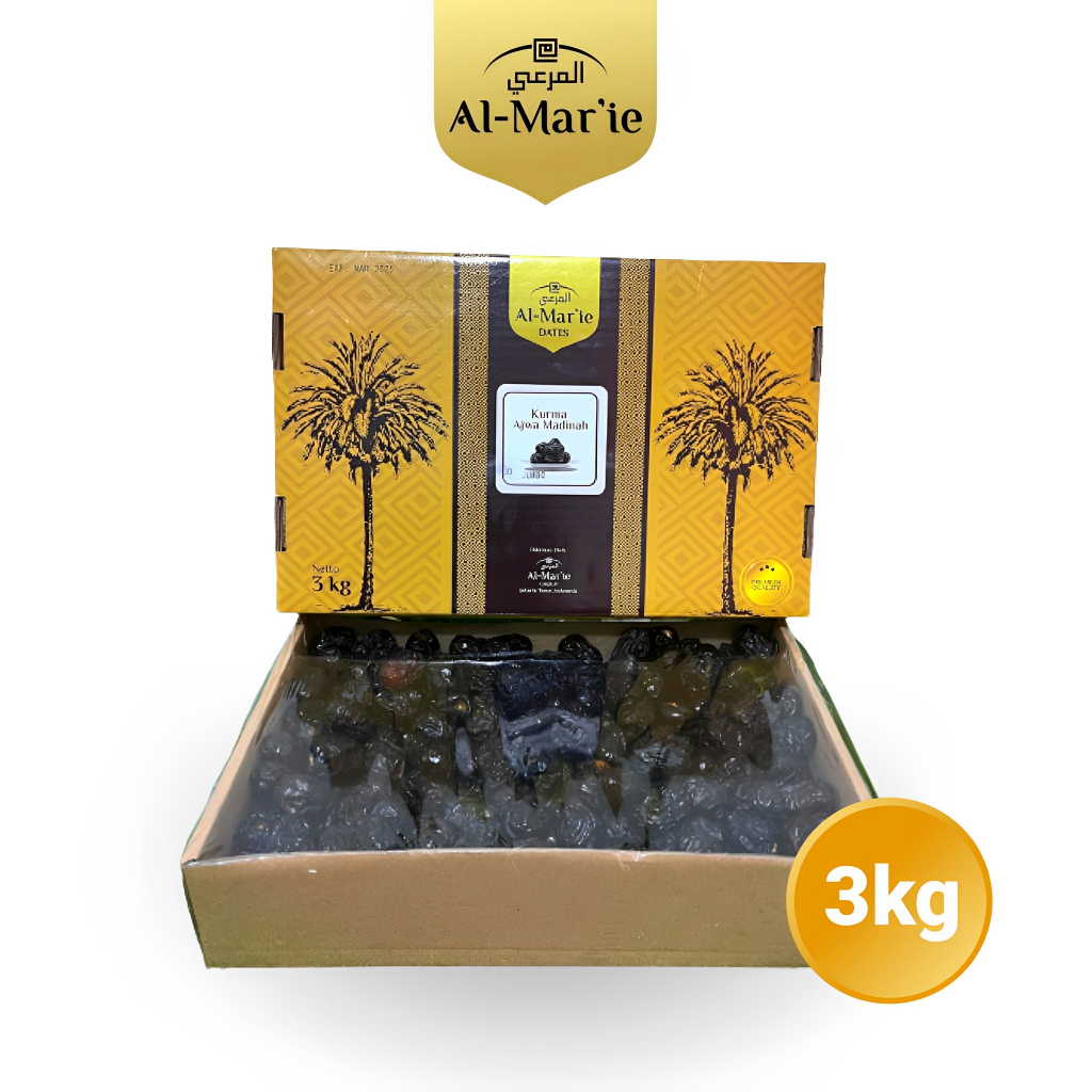 

Al Mar'ie Kurma Ajwa Madinah 3kg Original Dates of Ajwa