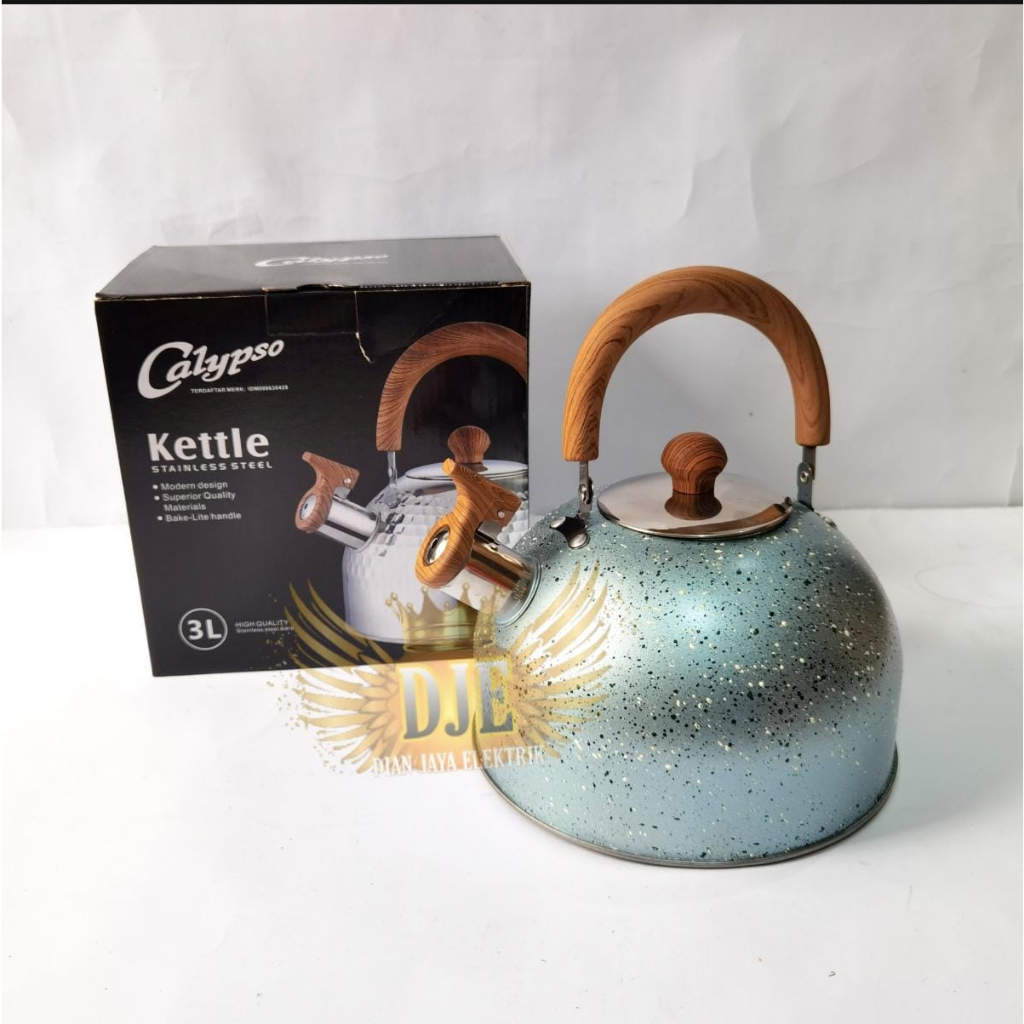 Teko Kettle siul stainless warna 3 liter CALYPSO/ceret