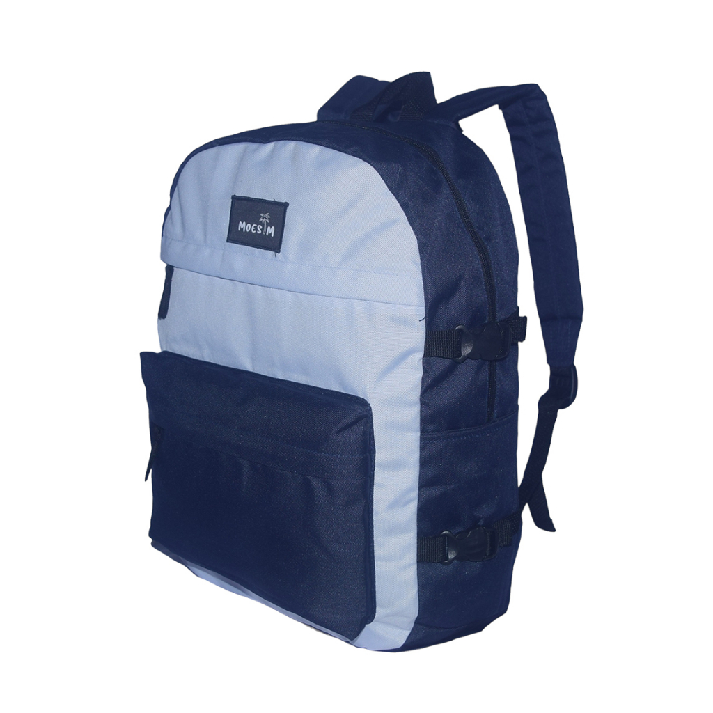 Navy - Tas Sekolah Tas Punggung Ransel Pria Terbaru Backpack Distro Brand Moesim Original