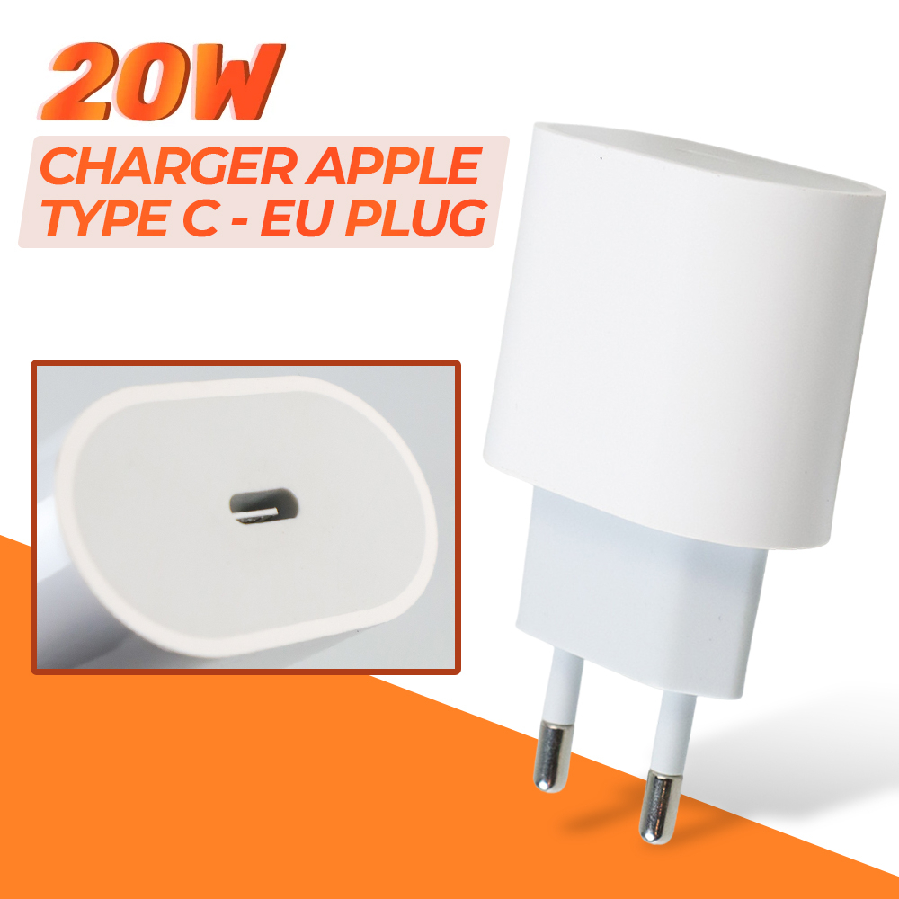 AMZWN Charger Type C PD 20W EU Plug for iPhone 14 - JB0QC01 - White