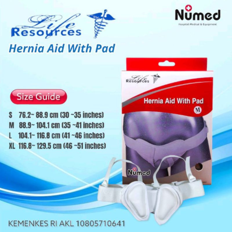 Celana Hernia Aid With Pad Original Life Resources / Hernia Support / Turun Berok