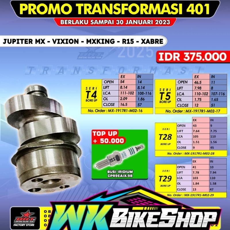 NOKEN AS BRT JUPITER MX VIXION  R15 MX KING(T4) 100% ORIGINAL