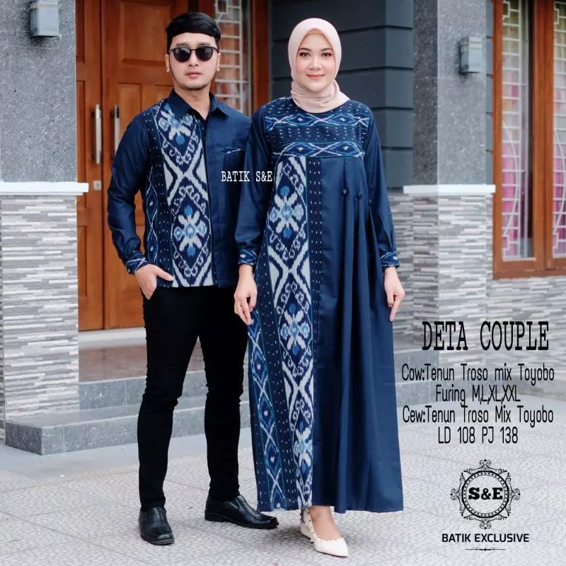 Gamis Couple Tenun Etnik Jepara