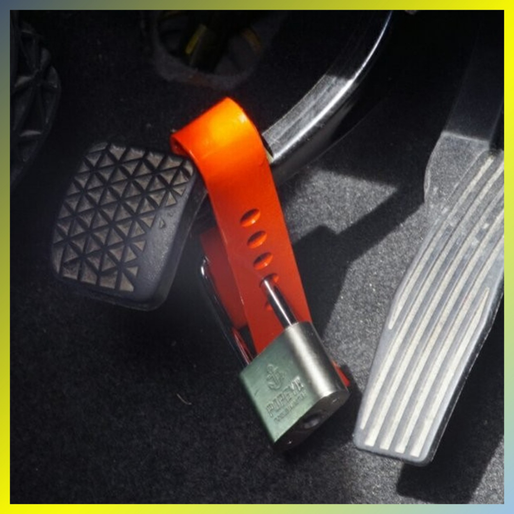 Kunci Pengaman Mobil Gembok Pedal Mobil Rem Kopling Gas Anti Maling GRATIS GEMBOK