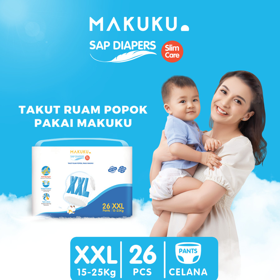MAKUKU SAP Diapers Slim Care / popok bayi tipis