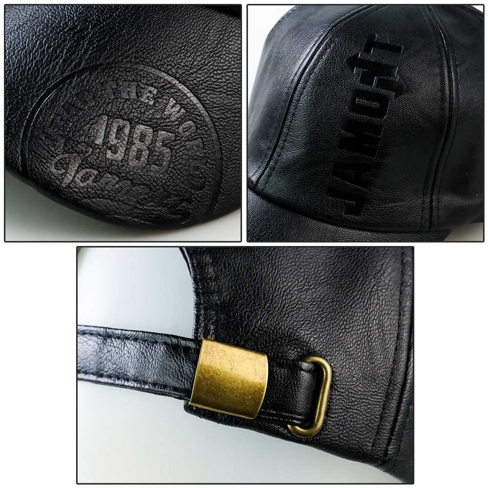 Topi Trucker Baseball PU Leather