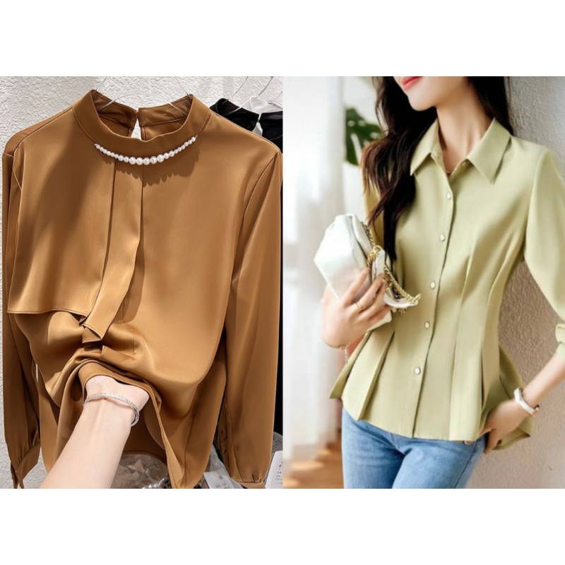 NEW ARRIVAL BLOUSE MOANA SATIN FASHION IMPORT