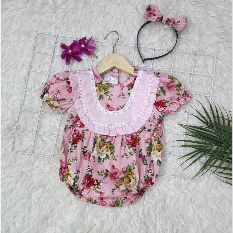 Baju bayi perempuan JUMPER BANDANA