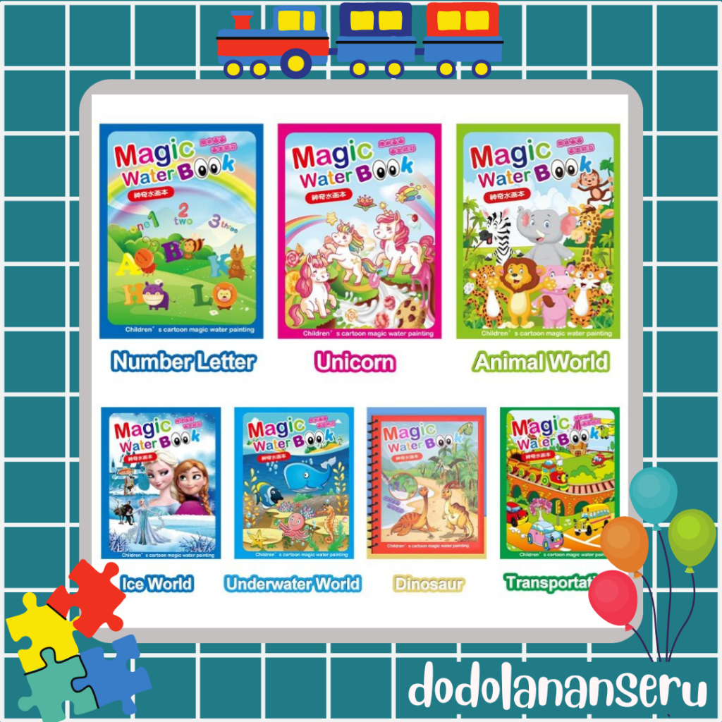 

DDS - magic water book / buku gambar mewarnai