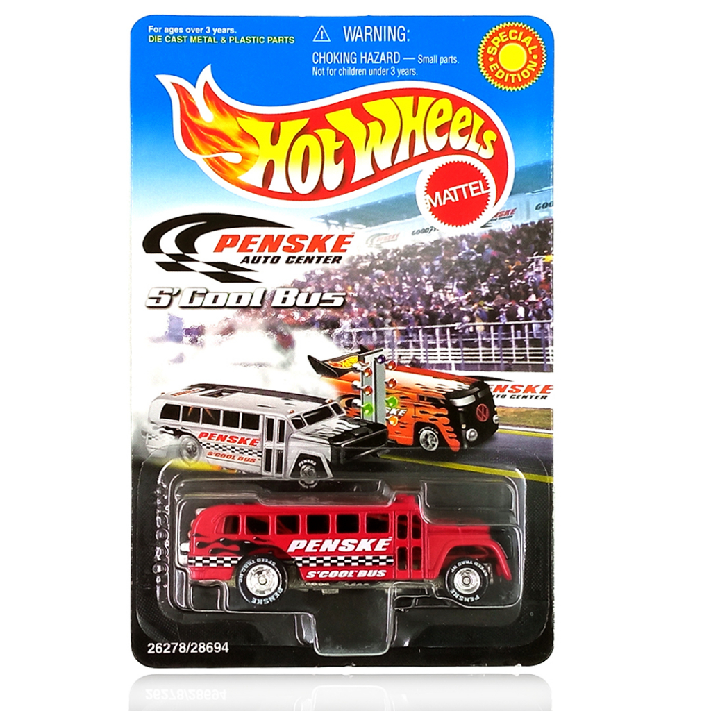 Hot Wheels S'Cool Bus Merah HW Penske Auto Center Mobil Hotwheels