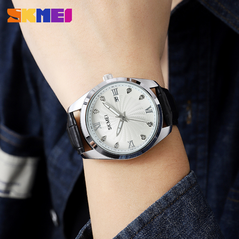 SKMEI 2061 Jam Tangan Pria Analog Kasual Style Tali Kulit WATCHKITE WKOS