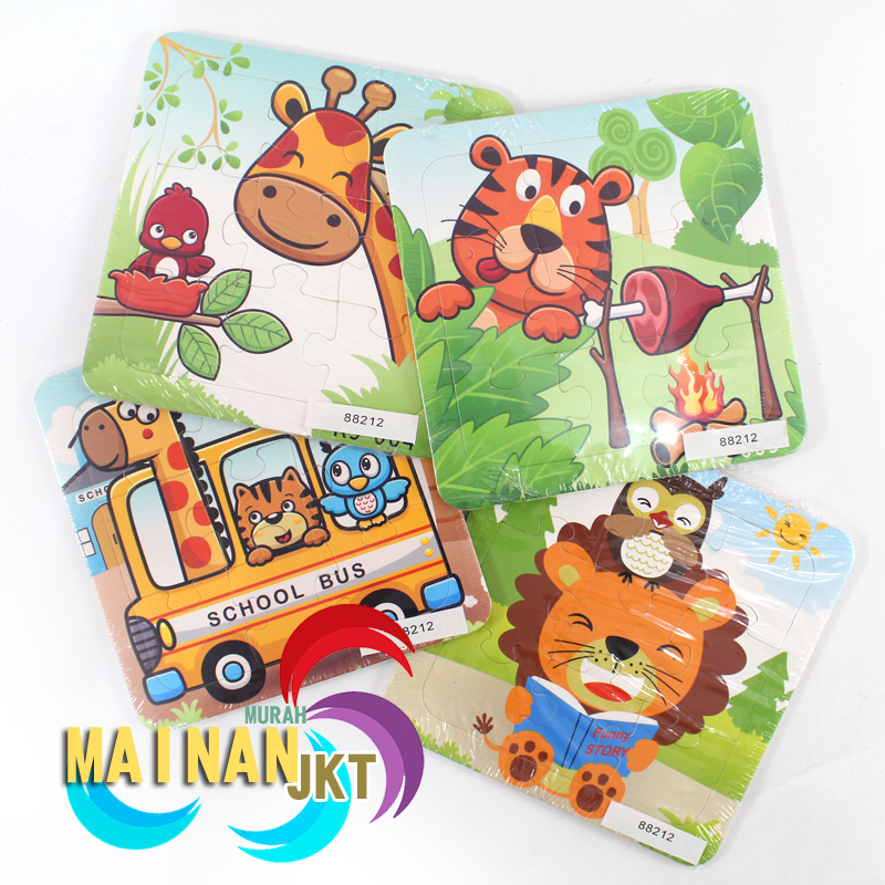 MAINANKEI MAINAN EDUKASI PUZZLE ANIMAL 88212 PUZZLE SIMPLE UNTUK ANAK BERMAIN DAN BERFIKIR