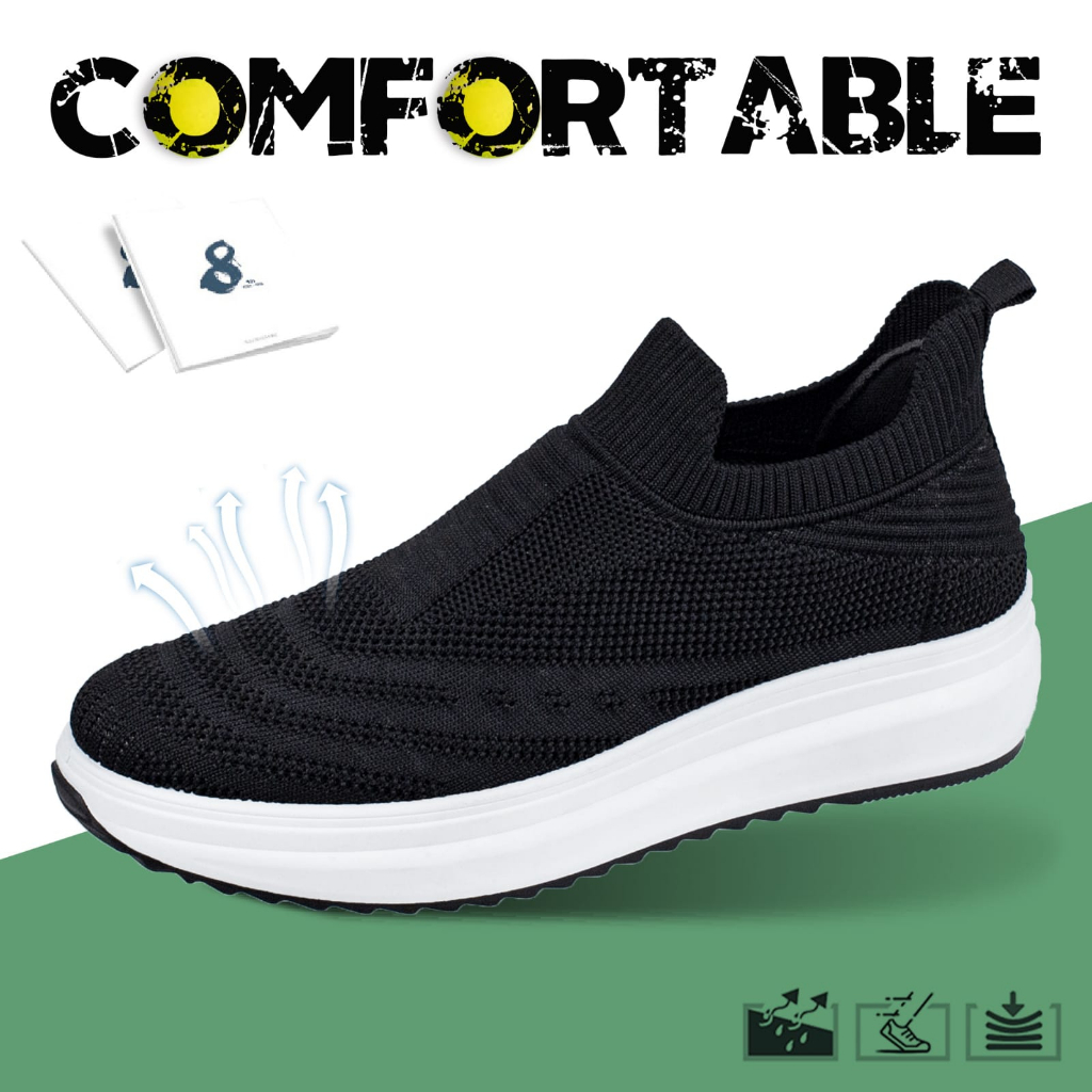 Sepatu Slip On Terbaru Sneakers Wanita Import Tanpa Tali Fashion Korea Casual Sport Shoes TG7100