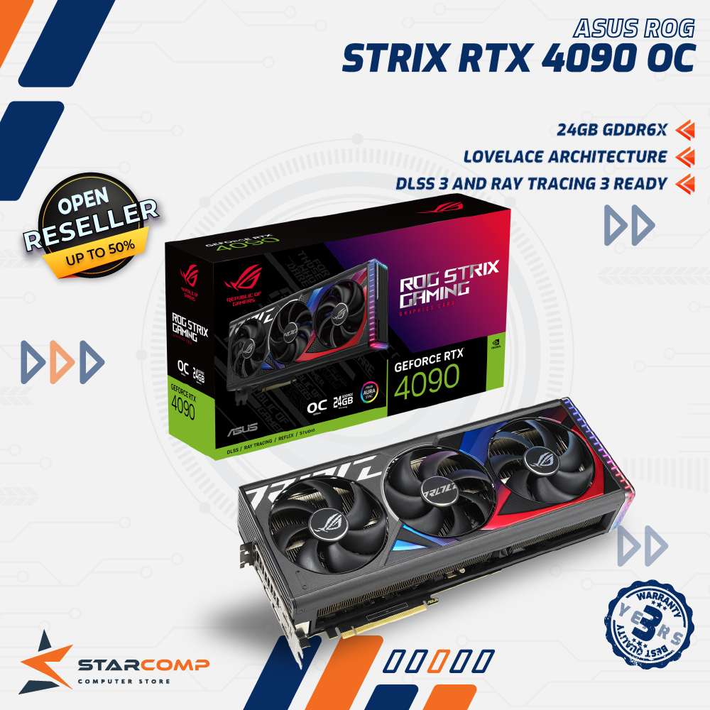 ASUS ROG STRIX GeForce RTX 4090 24GB OC GDDR6X VGA RTX4090 24GB