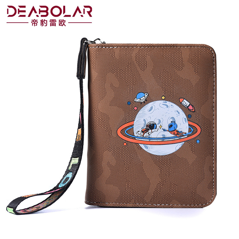 DOMPET KARTU WANITA CARD HOLDER CEWEK KEKINIAN IMPORT KARAKTER TALI PENDEK KULIT SLIMS WA674B7 COKLAT MINI RESLETING UANG KOIN KECIL KOREA PENDEK BRANDED REMAJA SIMPLE LUCU BATAM ORI PREMIUM