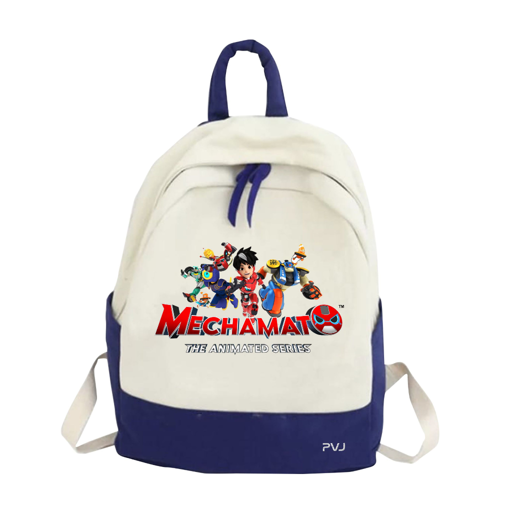 PVJ - Tas Ransel Anak TK SD Mechamato Boboiboy Animasi Kartun Terbaru