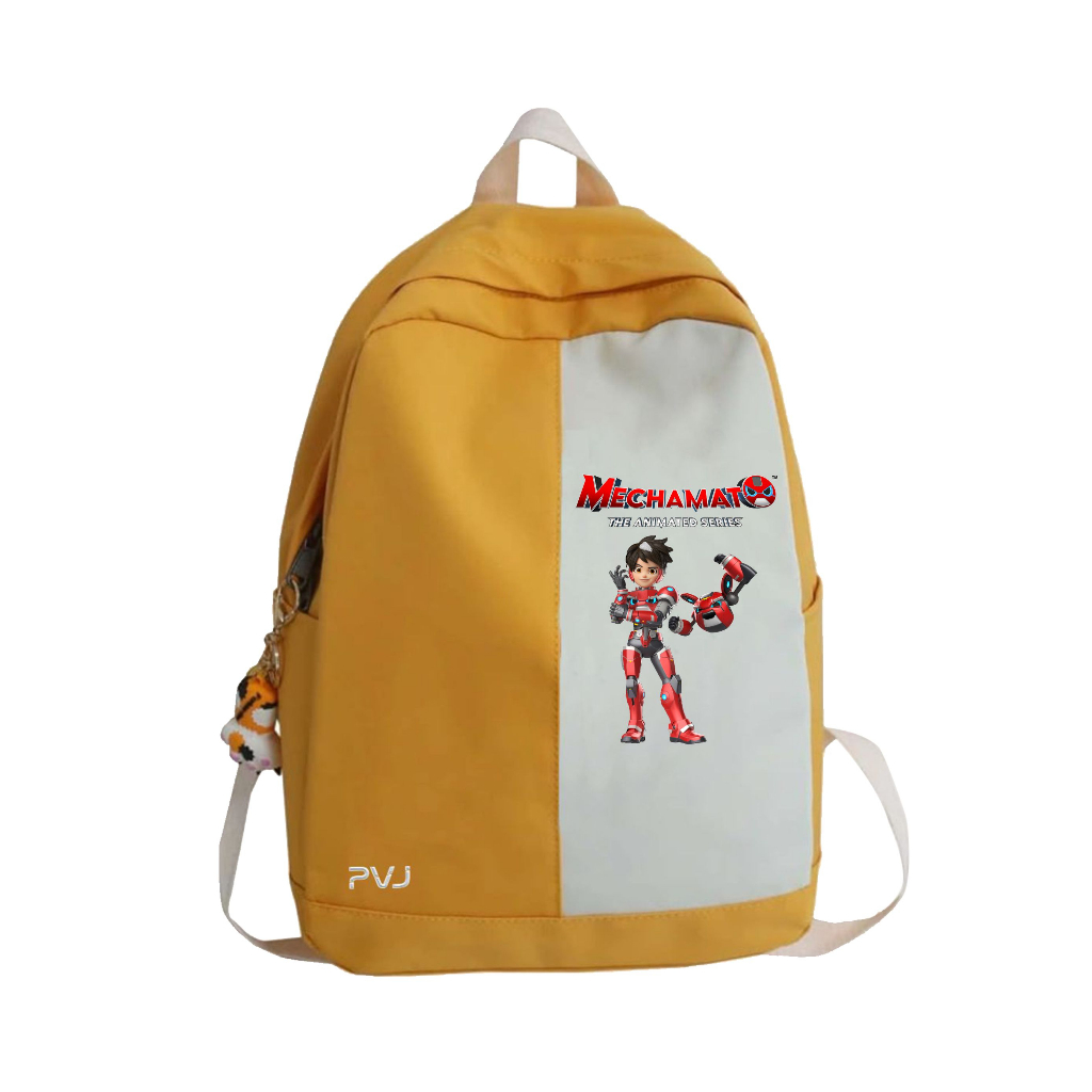 PVJ - Tas Ransel Anak Motif Animasi Terbaru Mechamato Boboboy