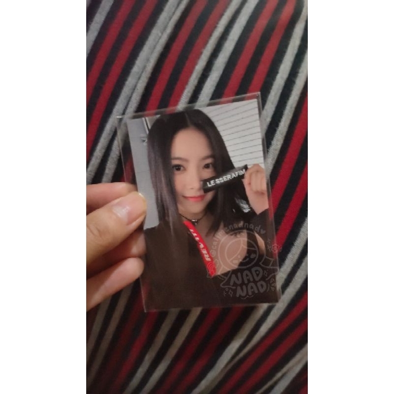 Le sserafim Eunchae broadcast music back photocard era fearless