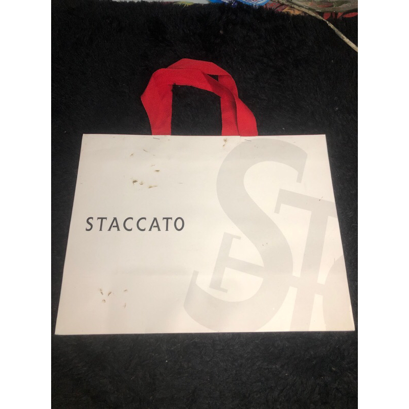 preloved papar bag staccato defect