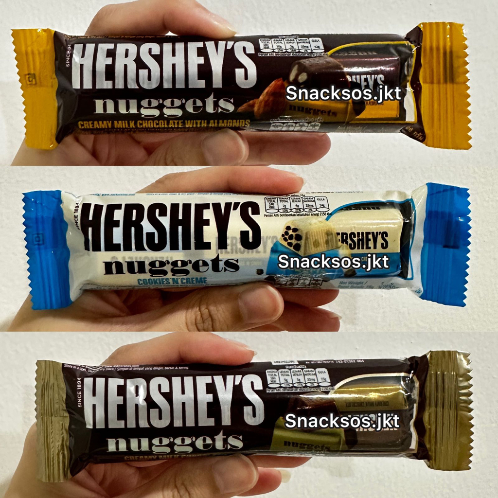 

Hershey's Nuggets Creamy Milk Chocolate / Creamy Chocolate with Almond / Cookies & Cream - Hershey