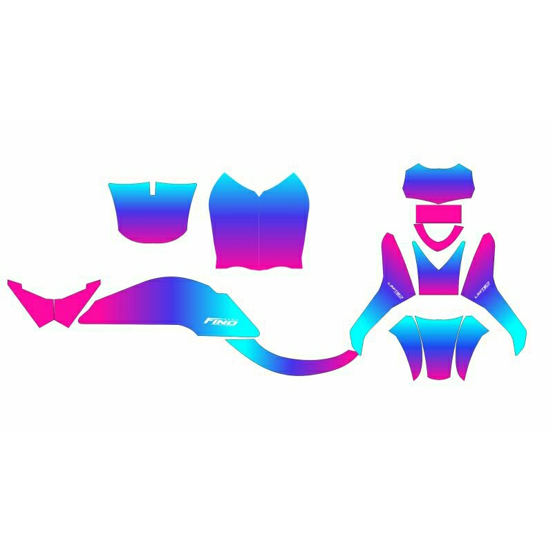 ANGKASA DECAL DECAL STIKER EMBLEM YAMAHA FINO TAHUN 2016 variasi list motor yamaha fino