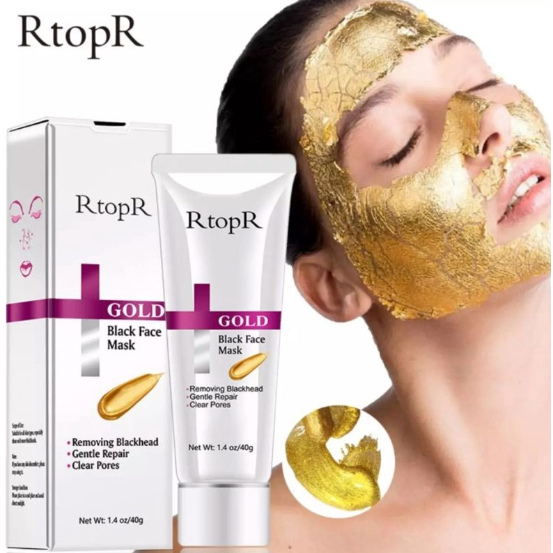 RTOPR NEW GOLD REMOVE BLACKHEAD FAVE PORE PEELING ACNE TREATMENT RTOPR MASKER KOMEDO PENGHILANG KOMODE EMAS-40gr