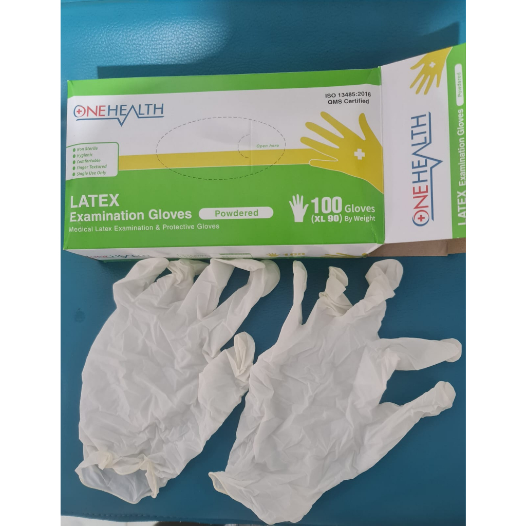 Sarung Tangan Latex Karet Onehealth PerPasang(ECERAN)