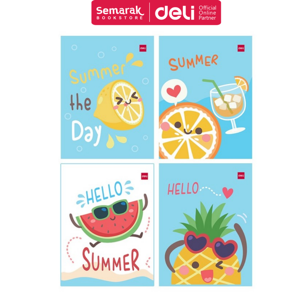 

Deli NA538 Buku Tulis Sekolah A5 38 Lembar - Summer Time [1 Buku]