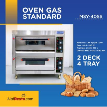 Oven 2 Deck 4 Tray MSY-40SS MASEMA