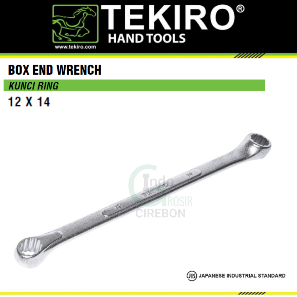 TEKIRO Kunci Ring 12 x 14 MM Box End Wrench ORIGINAL