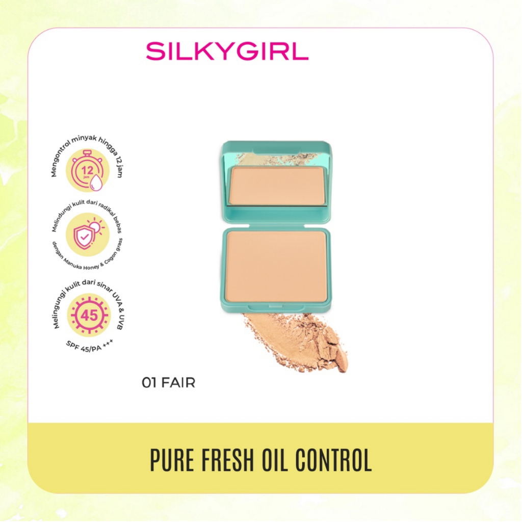 SILKYGIRL Pure Fresh Oil Control Pressed Powder