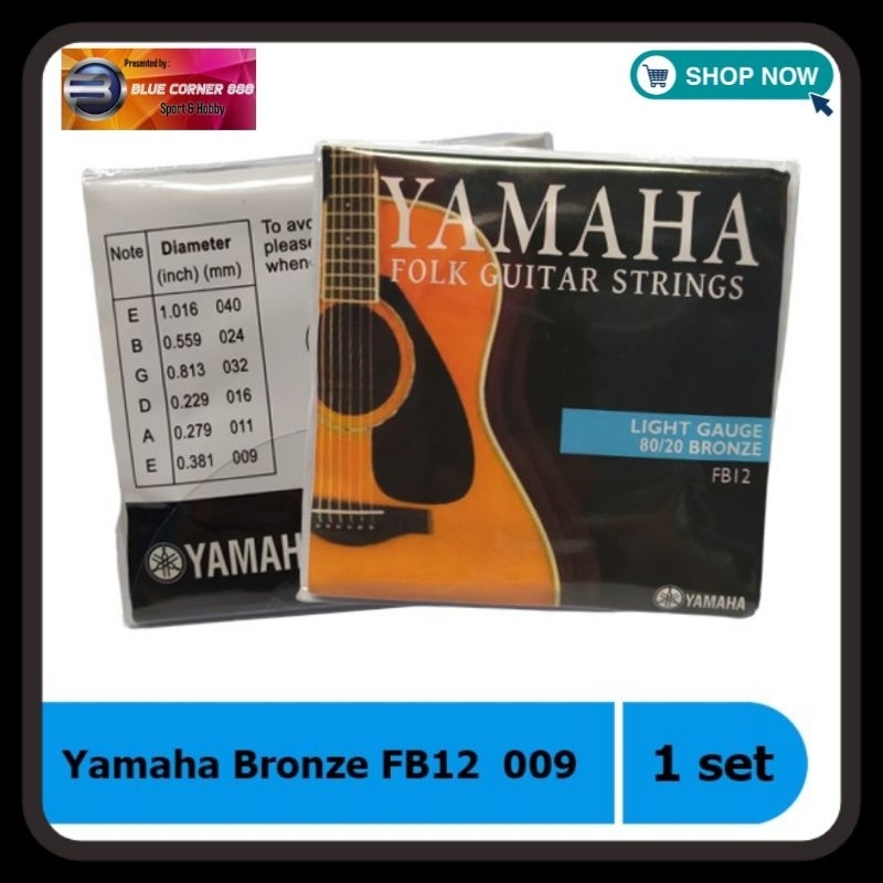 Set Senar Gitar Akustik Yamaha Bronze Folk Guitar Strings
