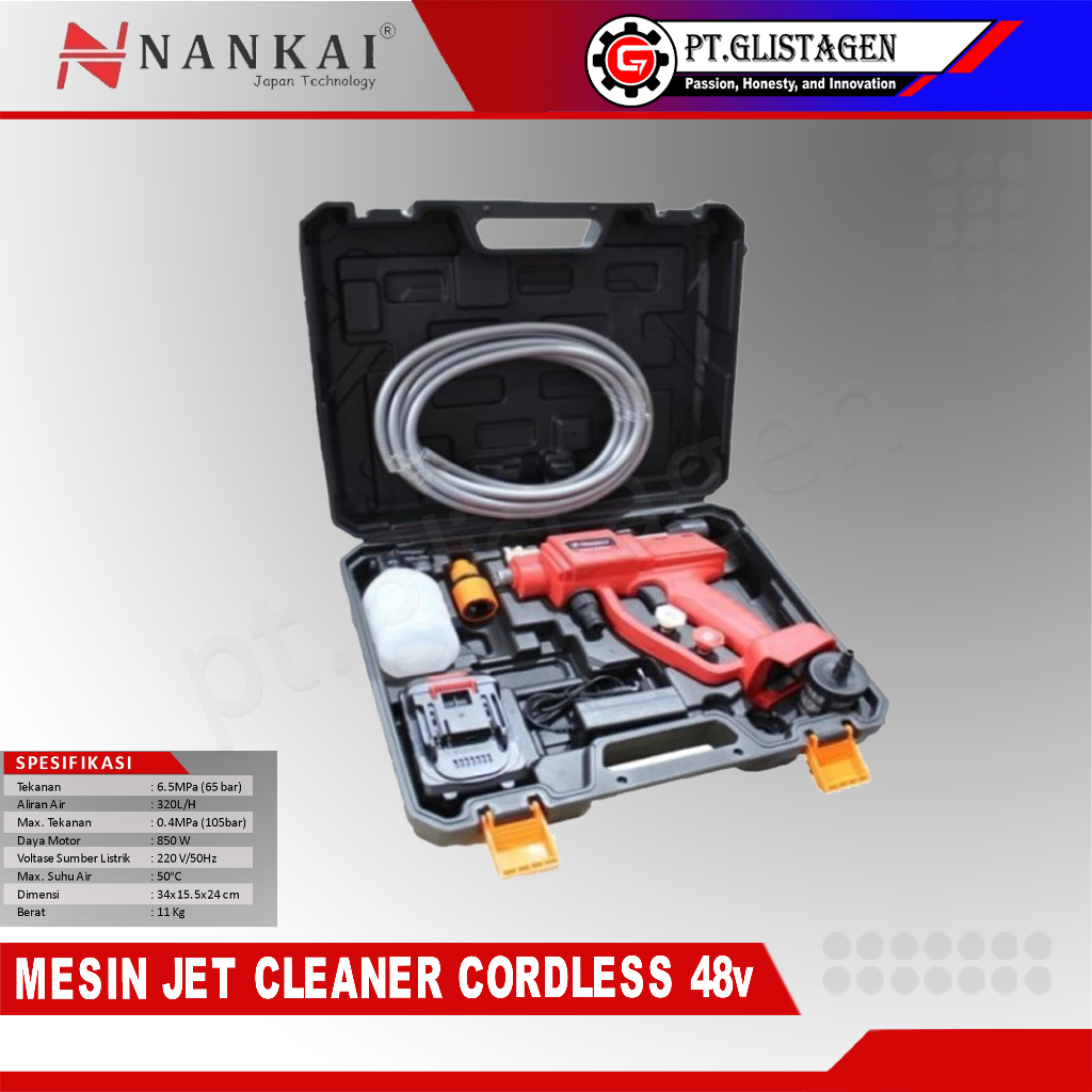 DT CJC300 Mesin Jet Cleaner Cordless Baterai 48Volt / Mesin cuci Motor Mobil AC