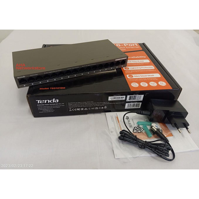 Switch Tenda 16port Gigabit Tenda TEG1016M Switch 16port Gigabit Tenda TEG1016M