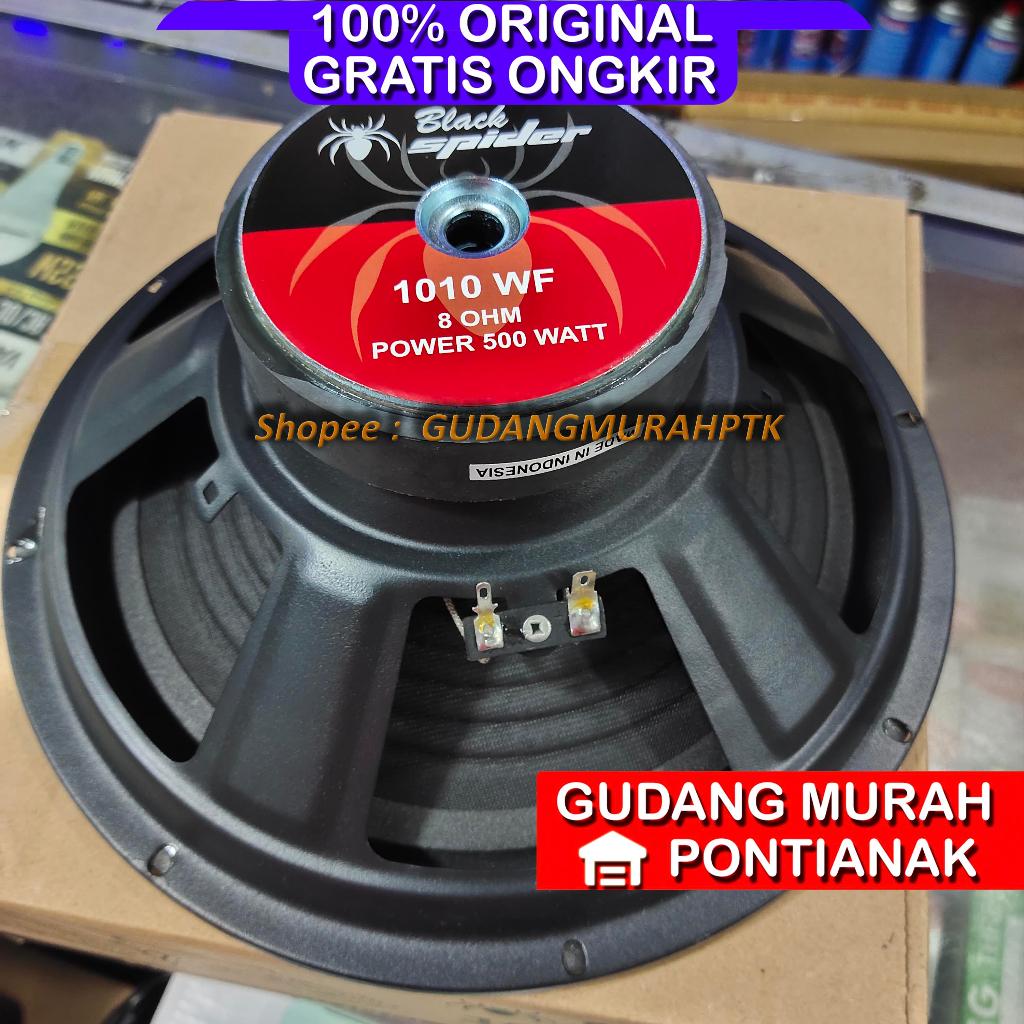 SPEAKER BLACKSPIDER 10 inch 500Watt 1010 WF BLACK SPIDER 1010WF 10INCH 10&quot; 500W 500 Watt