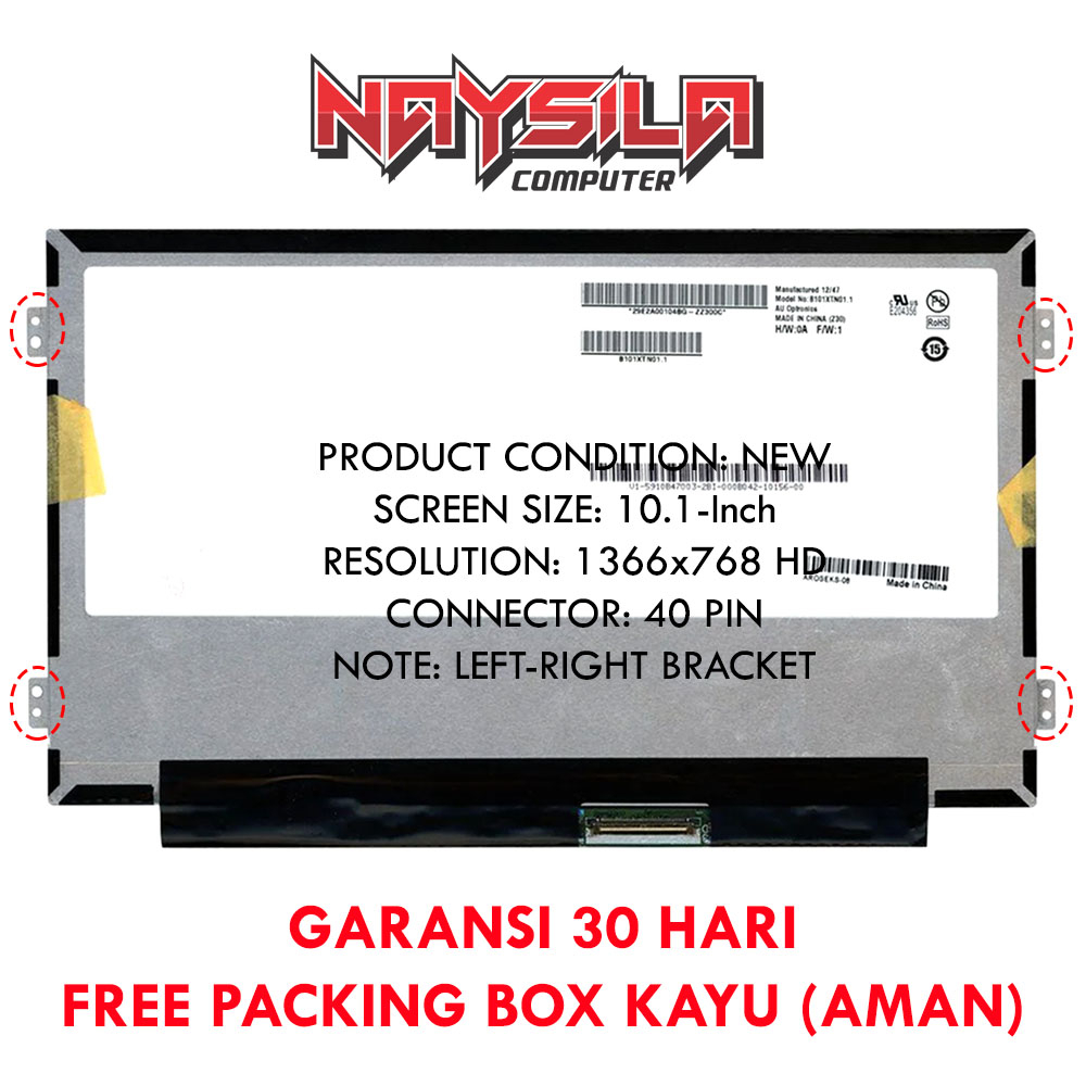 LCD N101BGE-L31, N101BGE-L41 LP101WH2-TLA2, LP101WH2-TLB1, B101XTN01.0 B101XTN01.1 M101NWN8 r0 HSD10