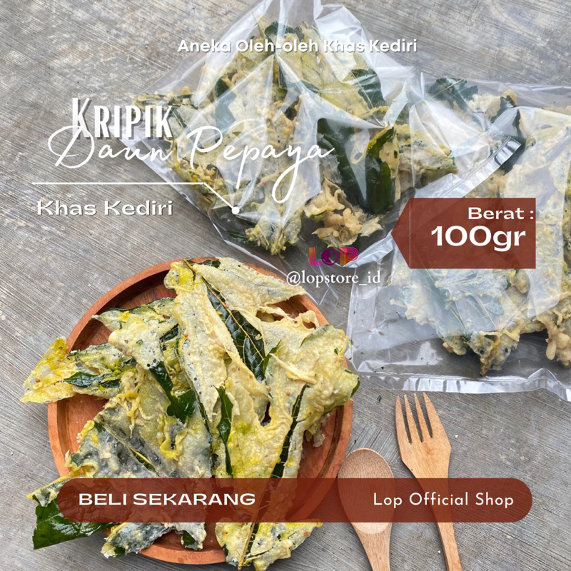 

Keripik Daun Pepaya Oleholeh Khas Kediri / Kripik Sayur Daun Pepaya