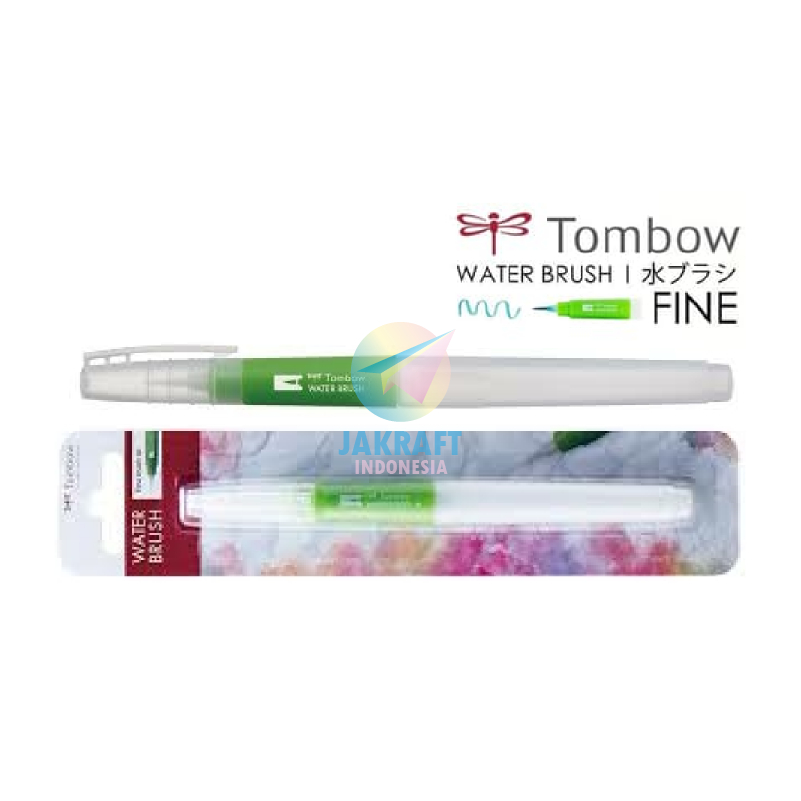 

(1 Pcs) TOMBOW Water Color Brush Fine Small Tip Kuas Lukis Watercolor Cat Air Otomatis WB-SM