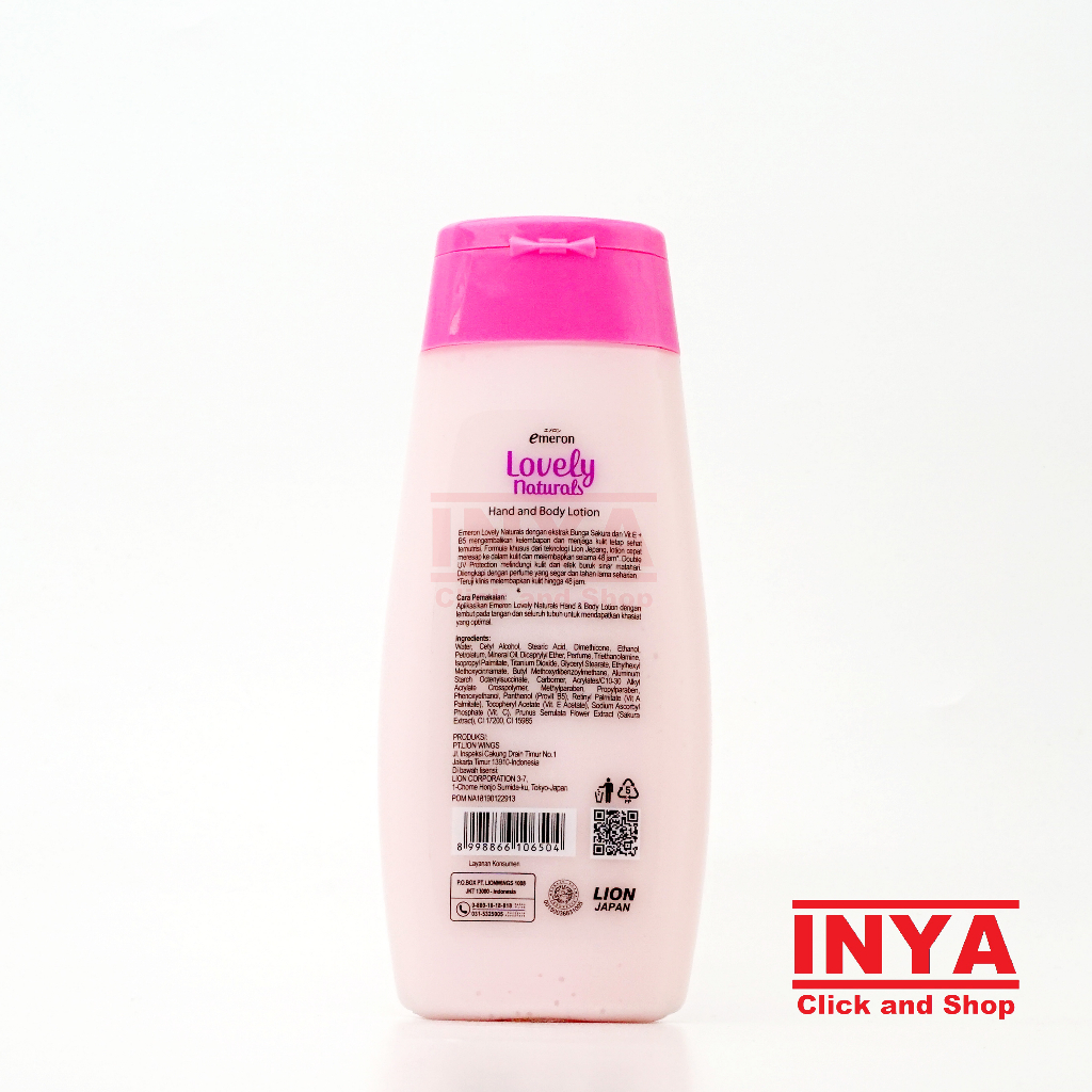 Emeron Lovely Naturals Nourishing Sakura 100ml - Hand Body Lotion