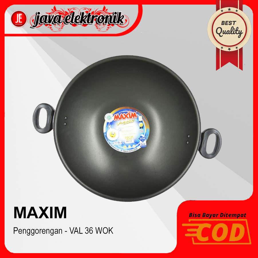 MAXIM Wajan - VAL36WOK Anti Lengket