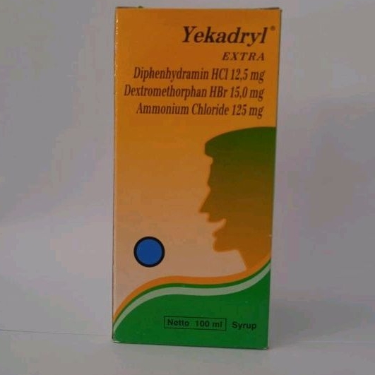 yekadryl extra syrup syr sirup obat batuk 100ml 100 ml / botol
