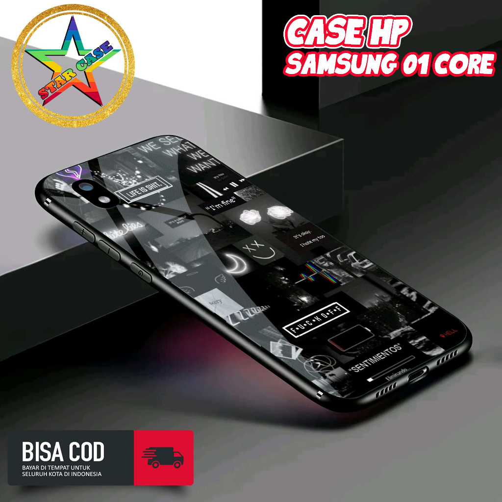 Case Samsung A01 Core Motif [AEST1] Casing Samsung A01 Core TERBARU Hardcase Glossy Kilau 2D Case Hp