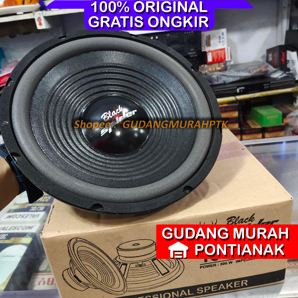 SPEAKER BLACKSPIDER 10 inch 500Watt 1010 WF BLACK SPIDER 1010WF 10INCH 10&quot; 500W 500 Watt