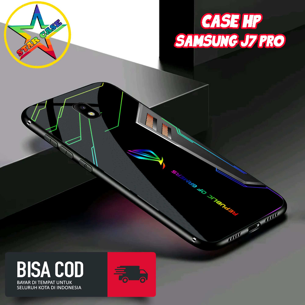 Case Samsung J7 Pro 2017 Motif [ROG GAMERS] Casing Samsung J7 Pro TERBARU Hardcase Glossy Kilau 2D C
