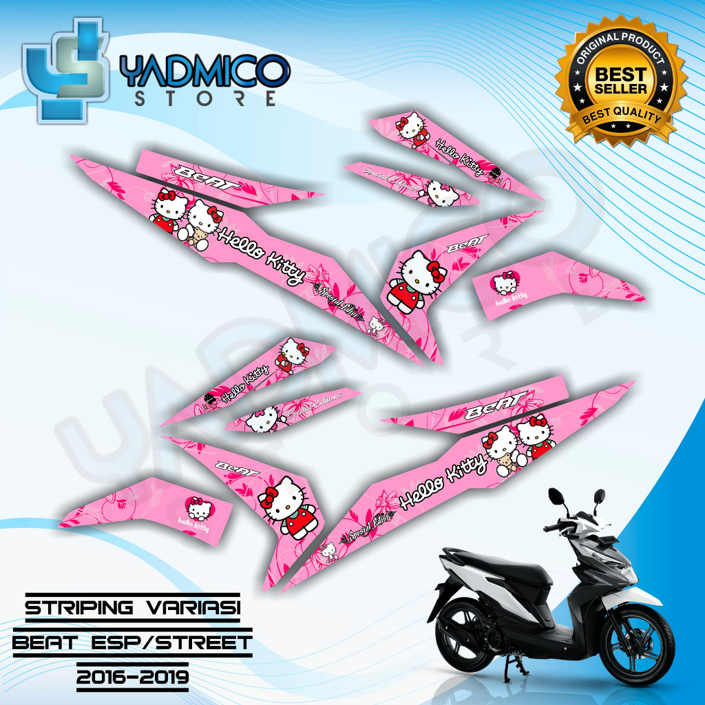 Striping Beat Esp - Stiker Striping Beat Esp Variasi - Striping Hologram Beat Esp / Beat Street 2016