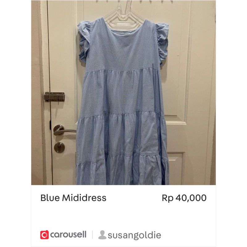 blue midi dress - carousel