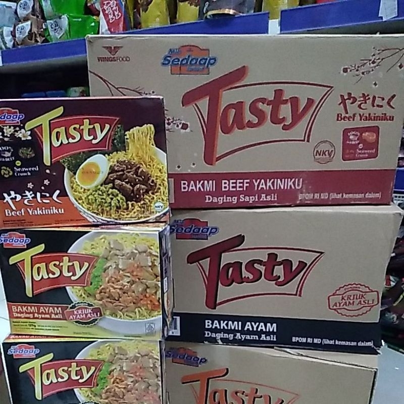 PROMO 1 DUS MIE TASTY SEDAAP TASTY (12 bks x 115gr)