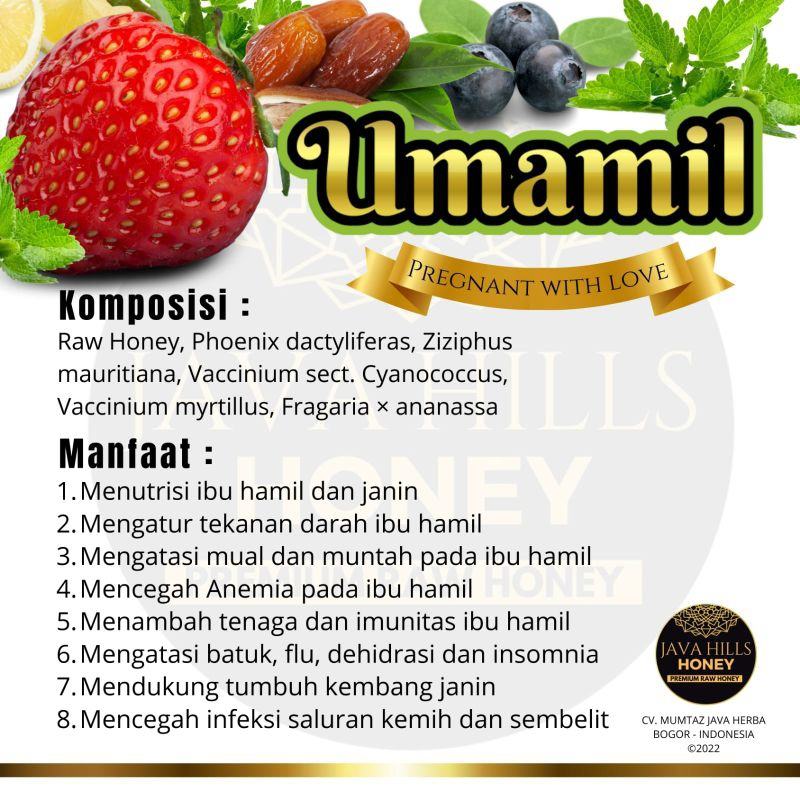 MADU UMAMIL JAVAHILLS HONEY / MADU KURMA JAVAHILLS / MADU UMAMIL MUMTAZ