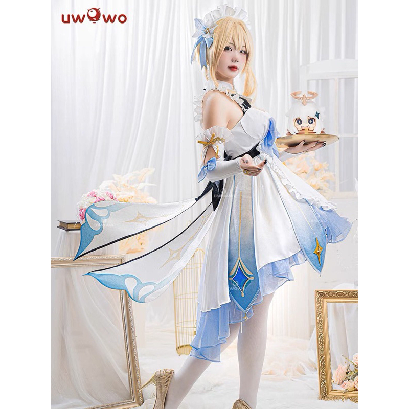 ready stock uwowo maid lumine costum cosplay